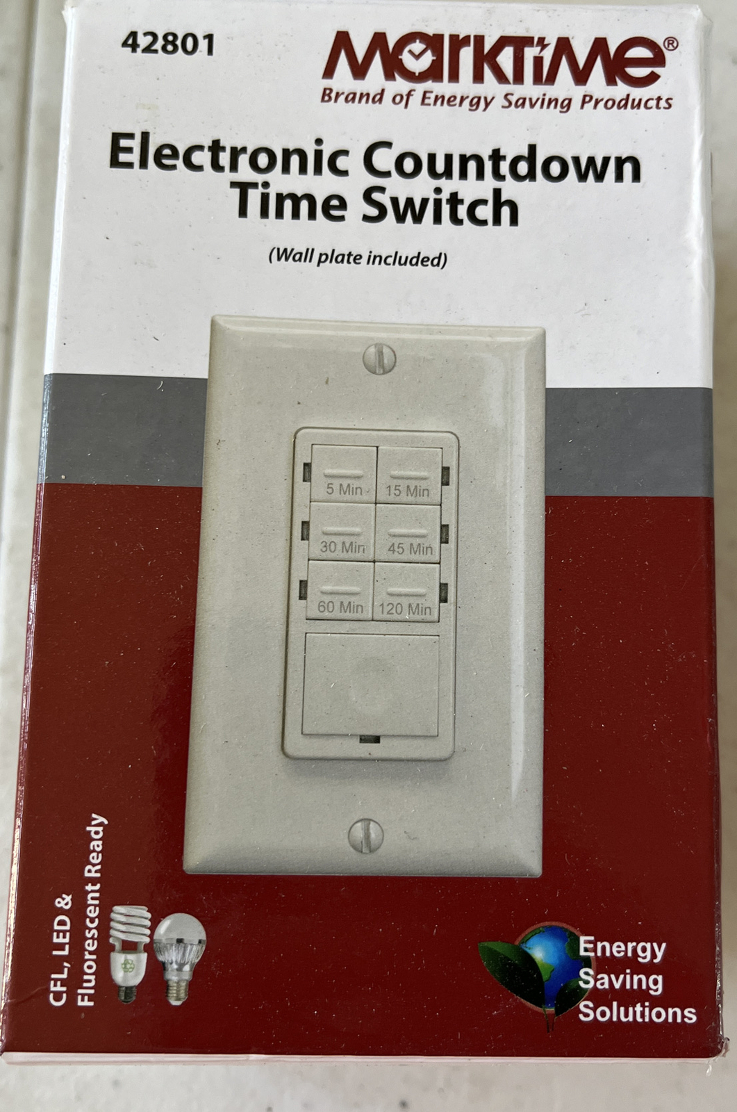 MARKTIME Electronic Countdown Time Switch #42801 White