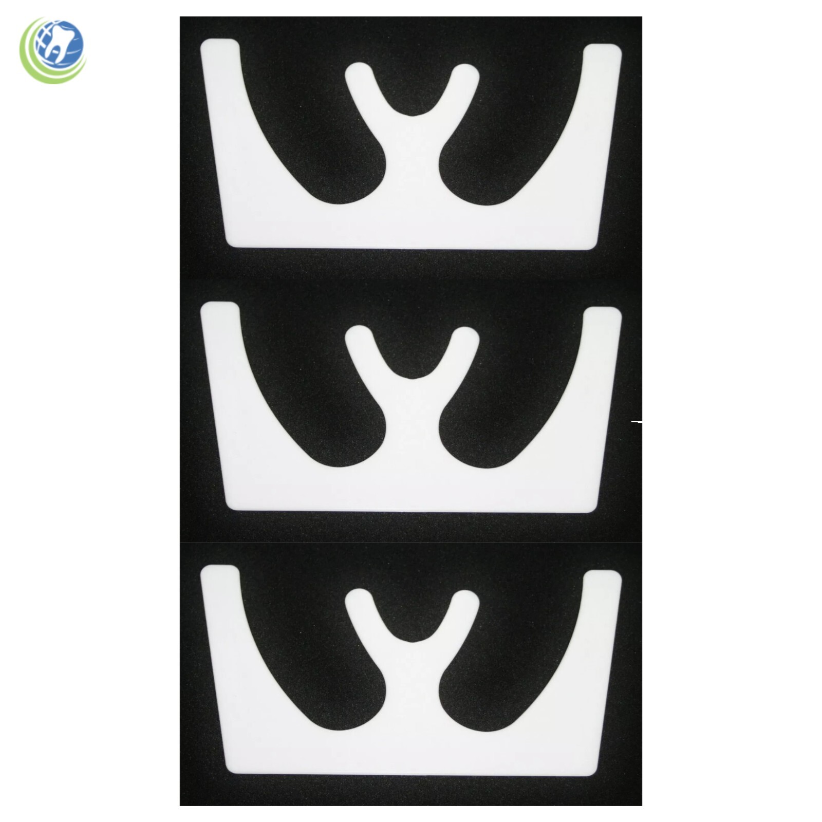 3 X DENTAL OCCLUSAL MAXILLARY CASTING PLASTIC FOX PLANE PLATE WHITE AUTOCLAVABLE