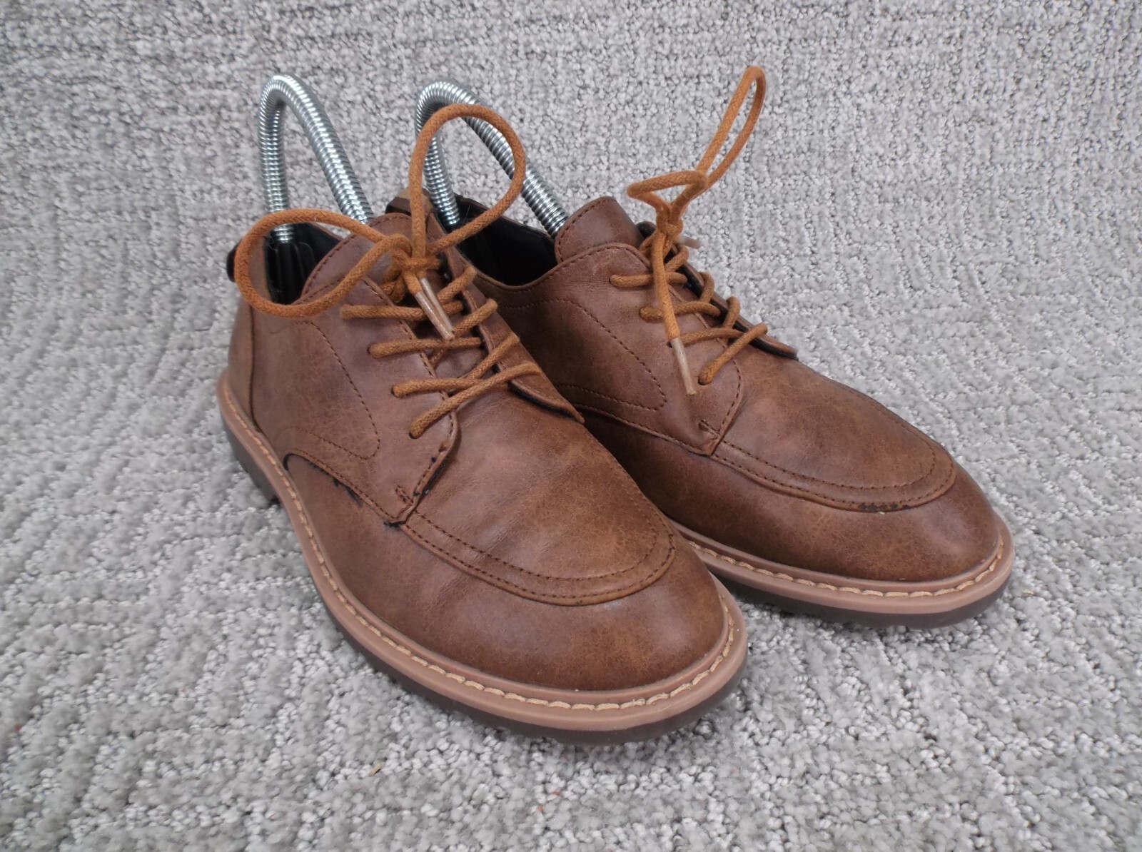 Kenneth Cole Reaction Leather Lace Up Oxford Dress Shoe Brown Size 3 women's