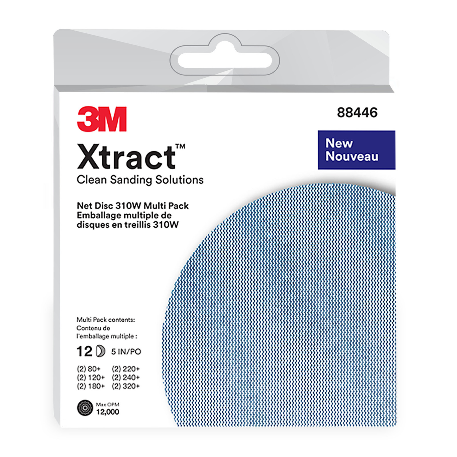 3M Xtract Net Discs: 5 in. width (Blue) *12-discs