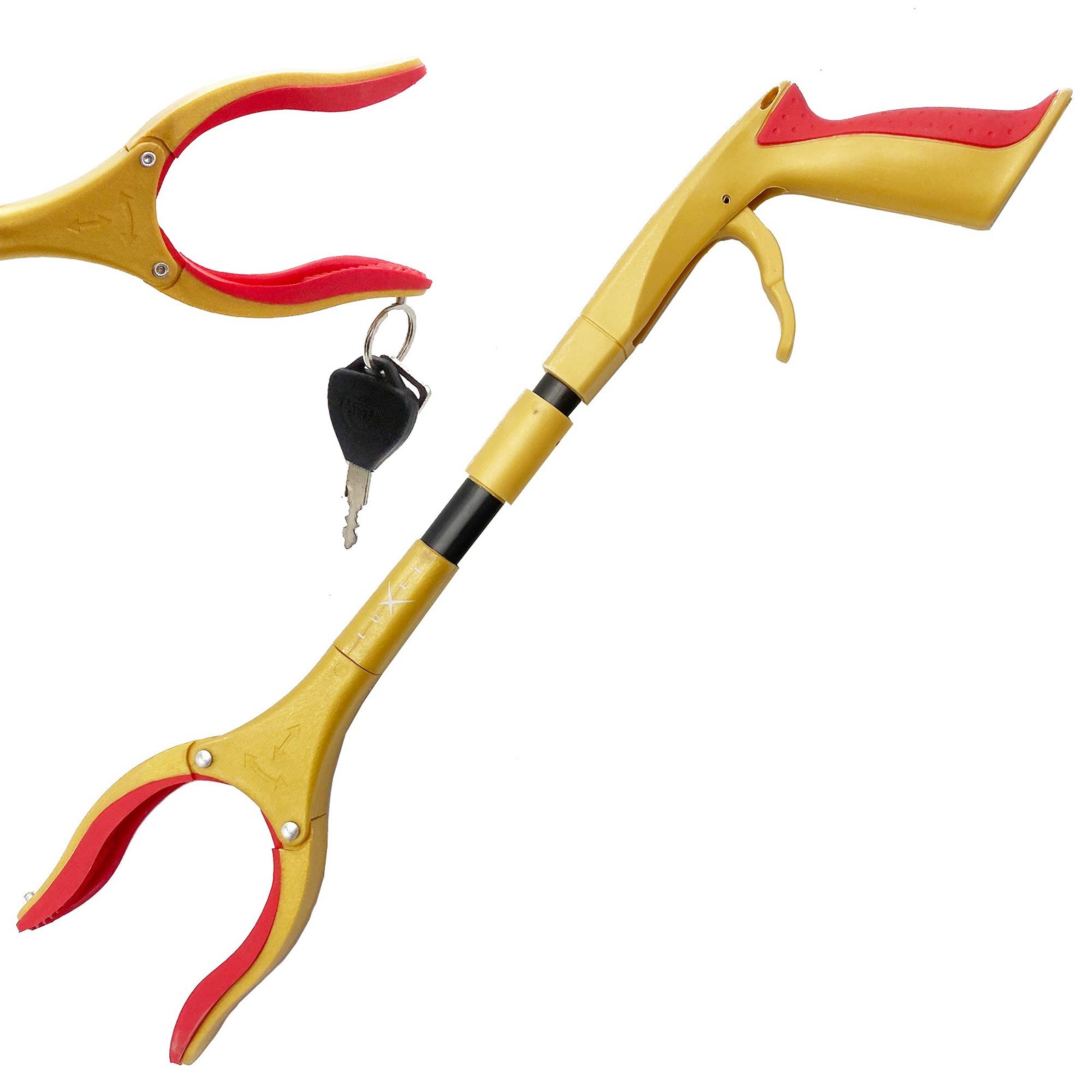 Grabber Reacher Tool - Latest Version Luxet 19 Inch (Pack of 1), Gold Black