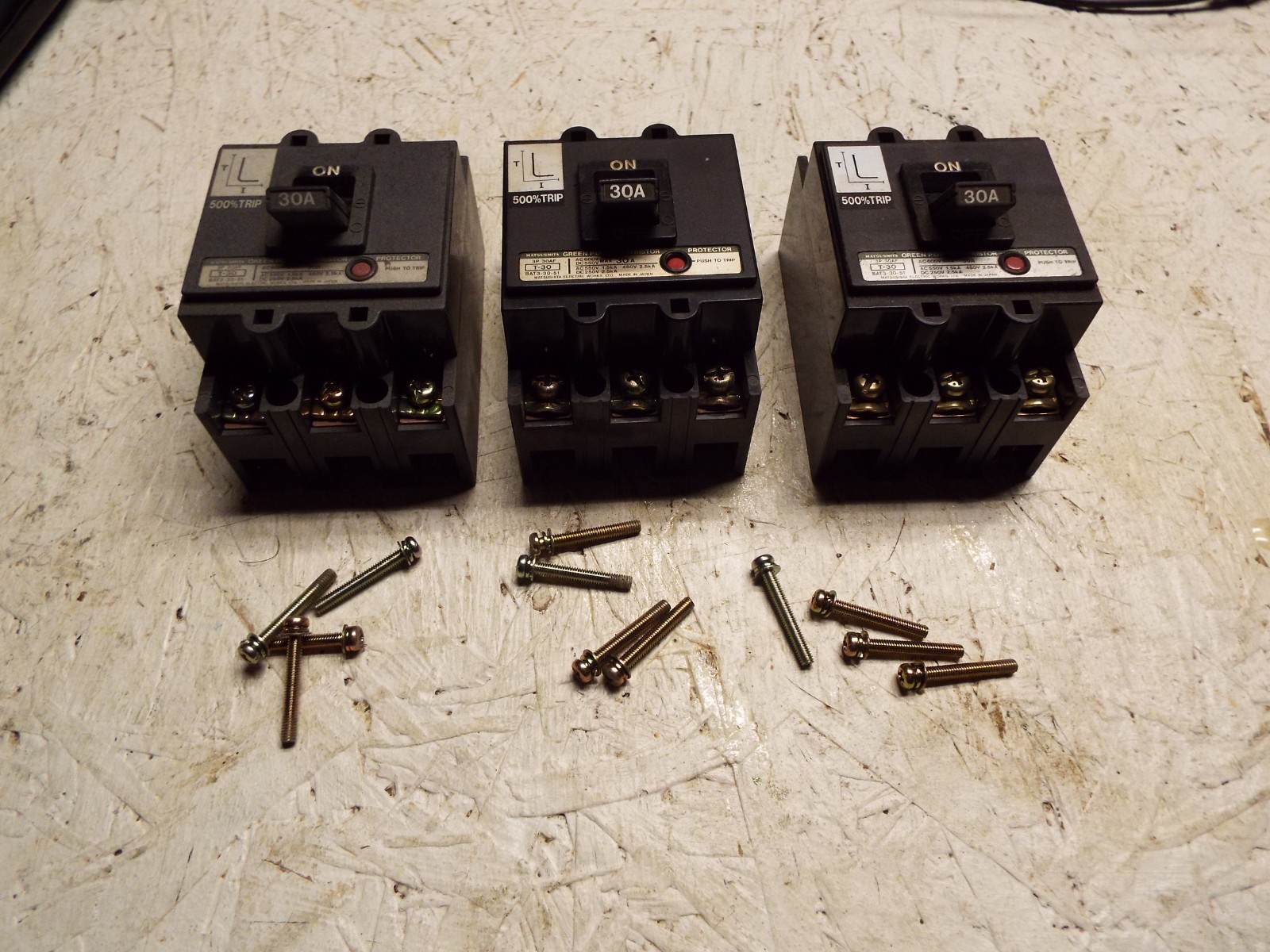 3 Clean Used Matsushta T30 BAT3 30 51 Circuit Breaker FREE SHIPPING