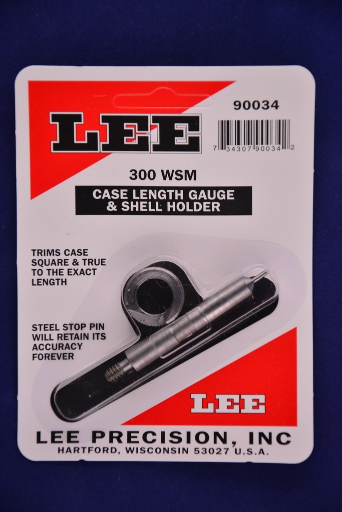 Lee 90034 Case Length Gauge & Shell Holder 300 WSM Winchester Short Magnum 90034