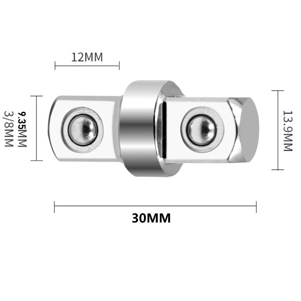 3/8 Double-head Hex Socket Wrench Adapter Extension Rod Driver Conversion tool