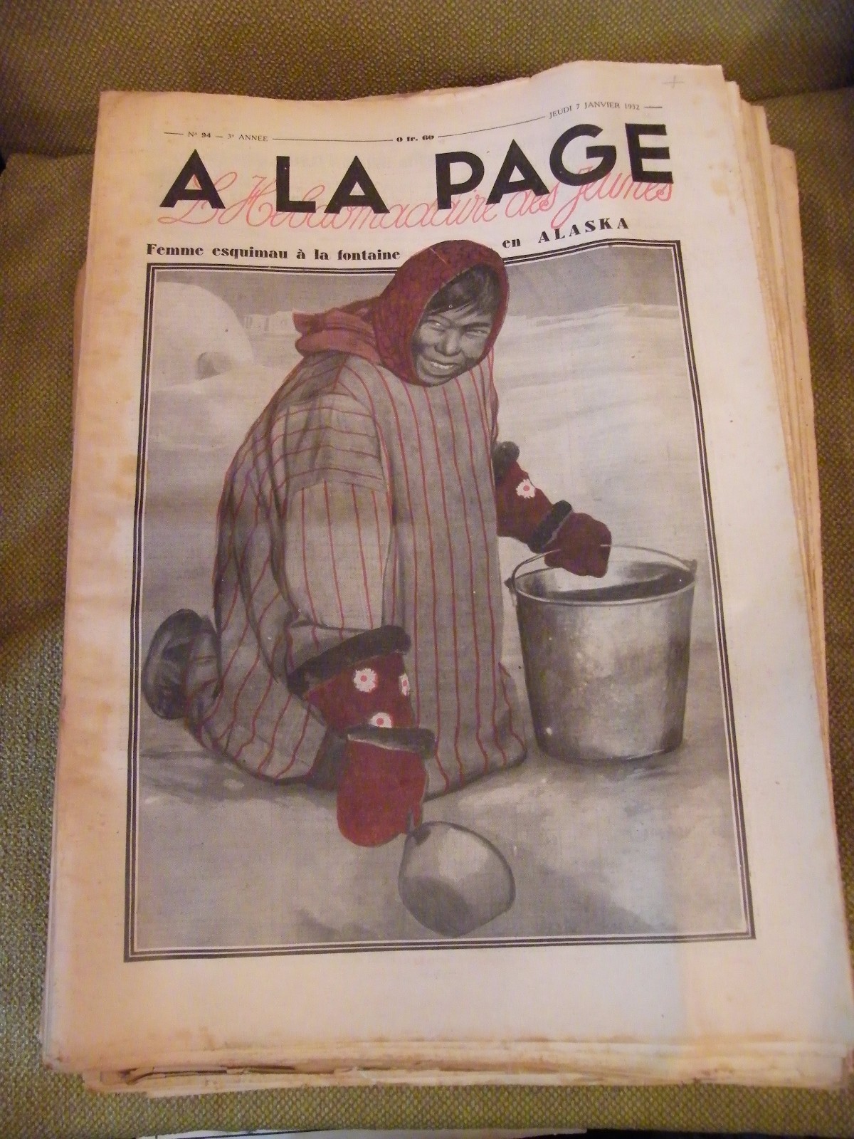 On Page N°94 January 1932 Woman Eskimo In Alaska
