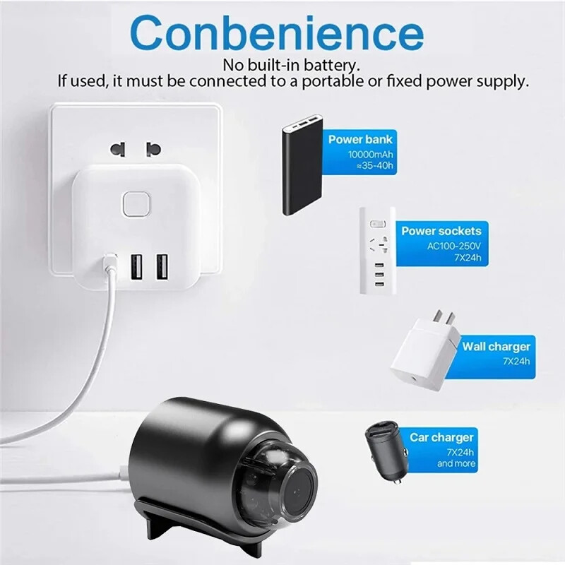 1080P HD Mini Camera Motion Detection Camcorder Night Vision Home Security Cam