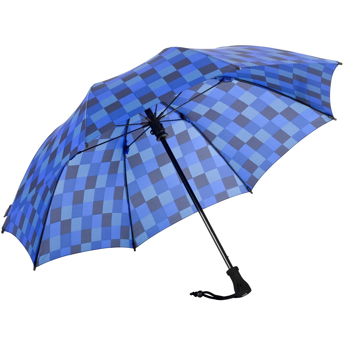EuroSCHIRM Birdiepal Outdoor Umbrella (Multi Blue Squares) Lightweight Trekking