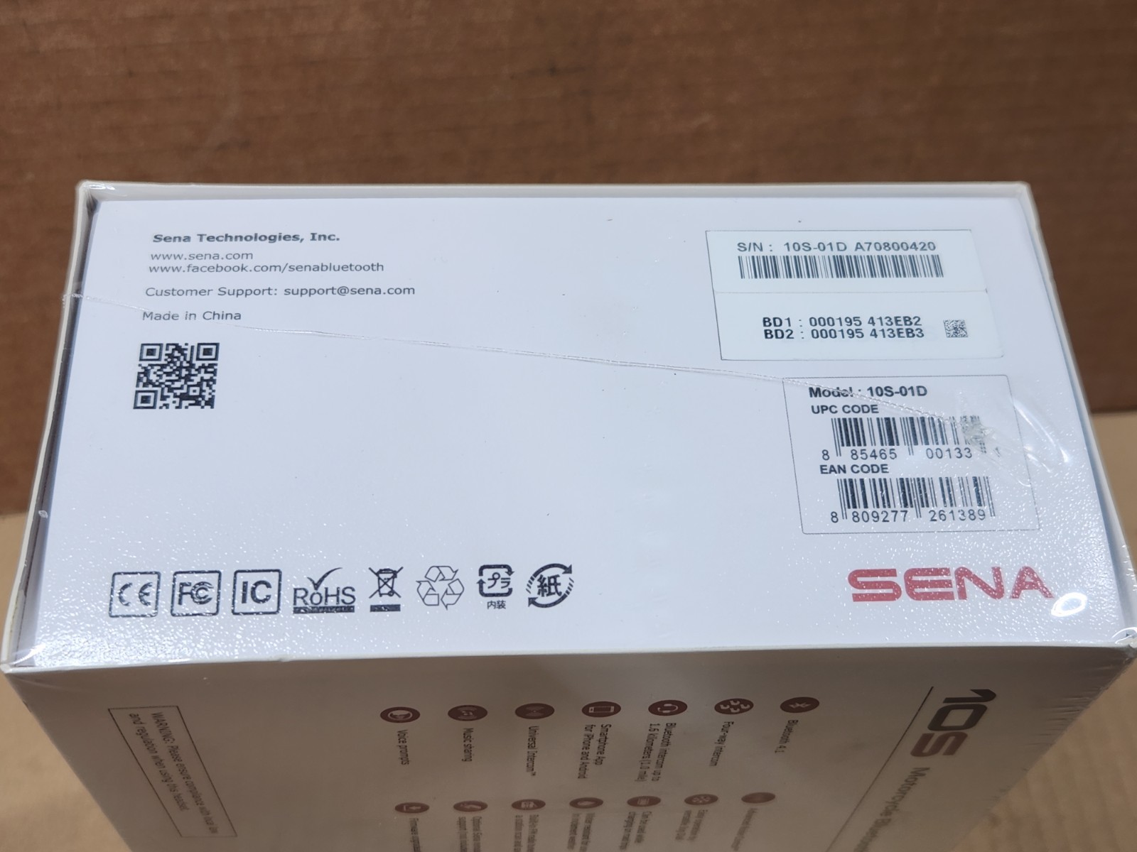 SENA 10S Dual Pack Bluetooth 4.1 Headset and Intercom (10S-01D)