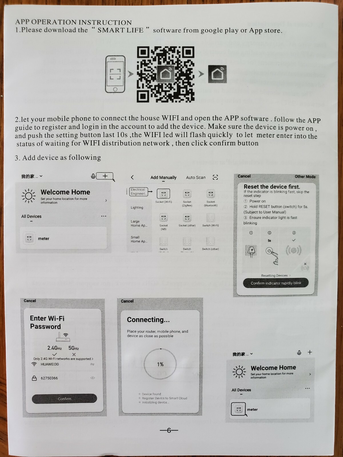 WiFi Electric meter kwh