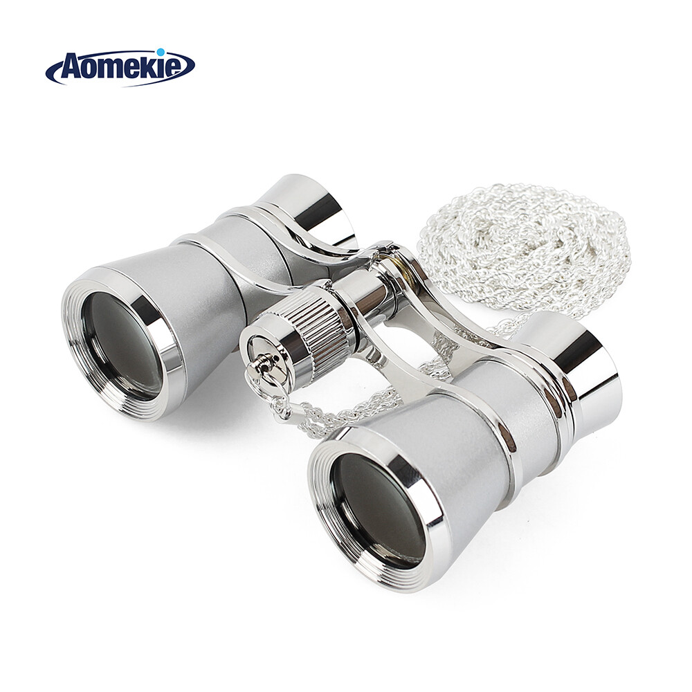 3X Binoculars Optical Glass Optical Lens with Chain Concert Watching Lady Gift