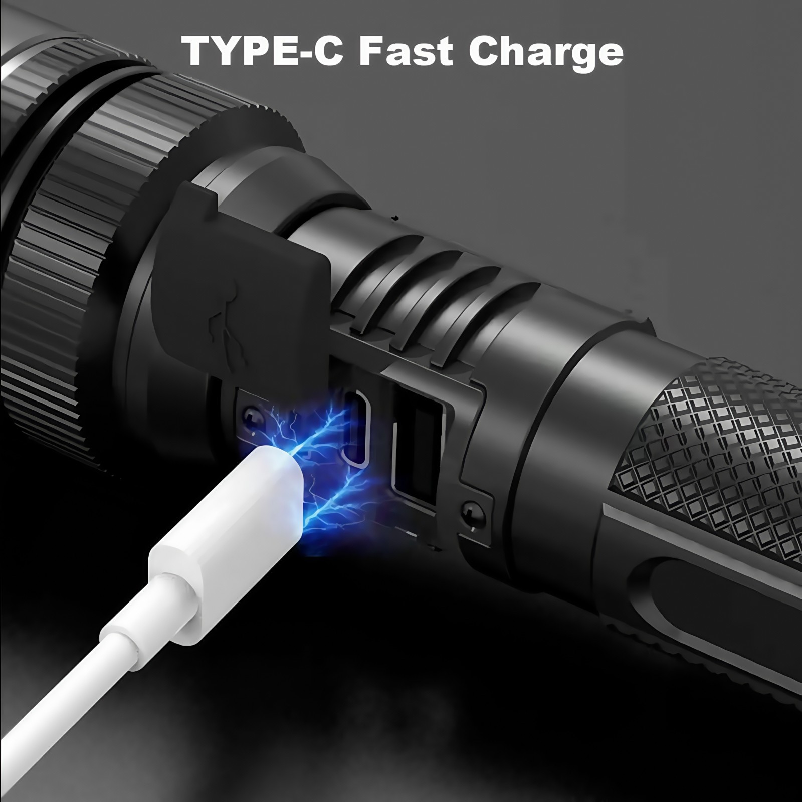 2x 99000000LM Tactical LED Flashlight Rechargeable Super Bright Work Light Torch