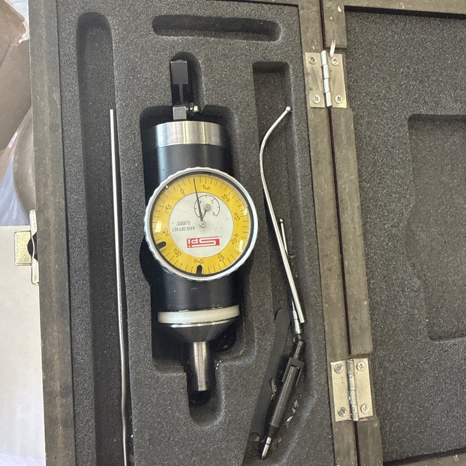 Test Indicator Kit: 9 Pc, 63.50 mm Max, 40.00 mm Dial Dia, 0-25-0, 0.0050 Mm