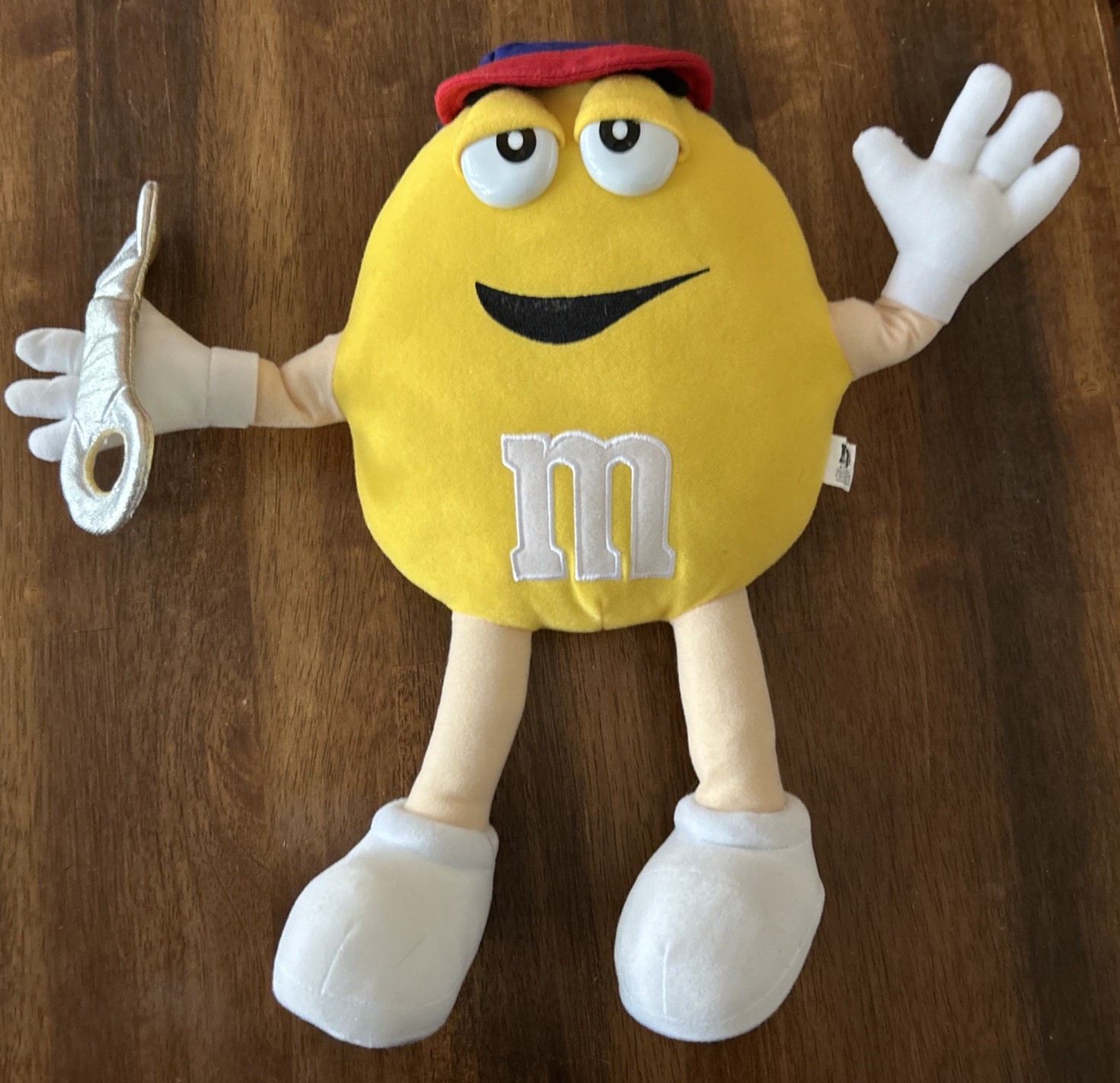 M&M's Yellow Mechanic Wrench Plush Hard to Find 15” Toy
