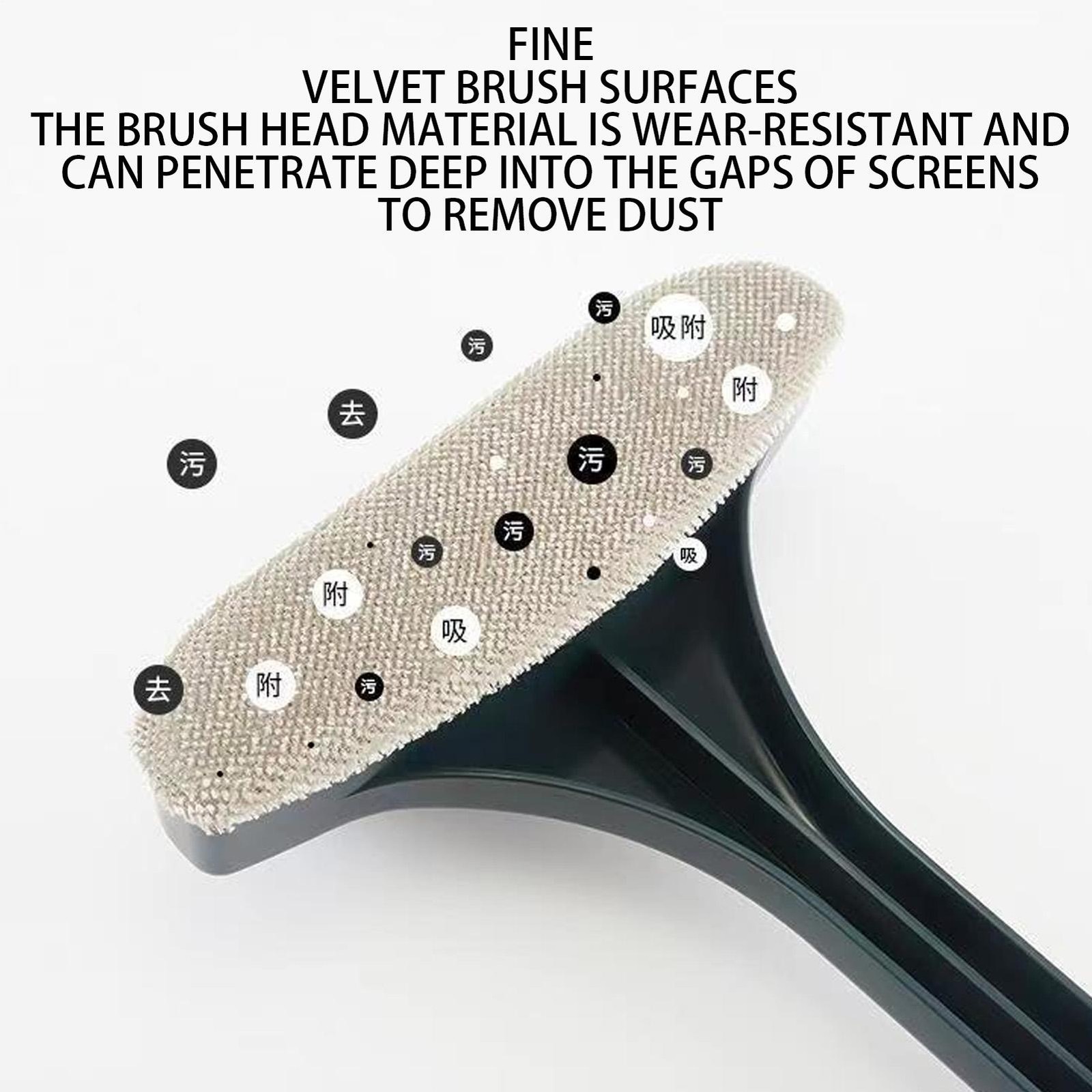 Multifunctional Glass Cleaner Screen Brush Double Sided Window Cleaning Tool