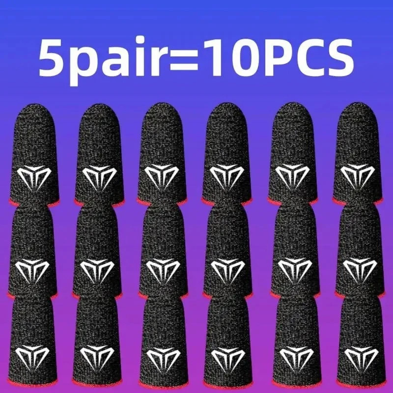 10 Pcs Screen PUBG Gaming Finger Sleeve Game Controller Mobile Sweatproof Gloves