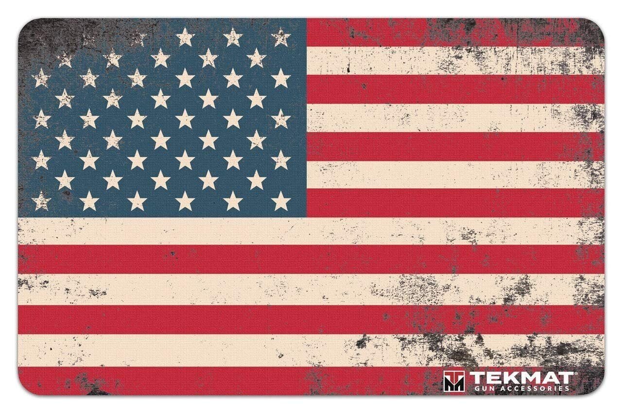 TekMat Old Glory Gun Cleaning Mat 11x17 Inch American Flag Red White Blue