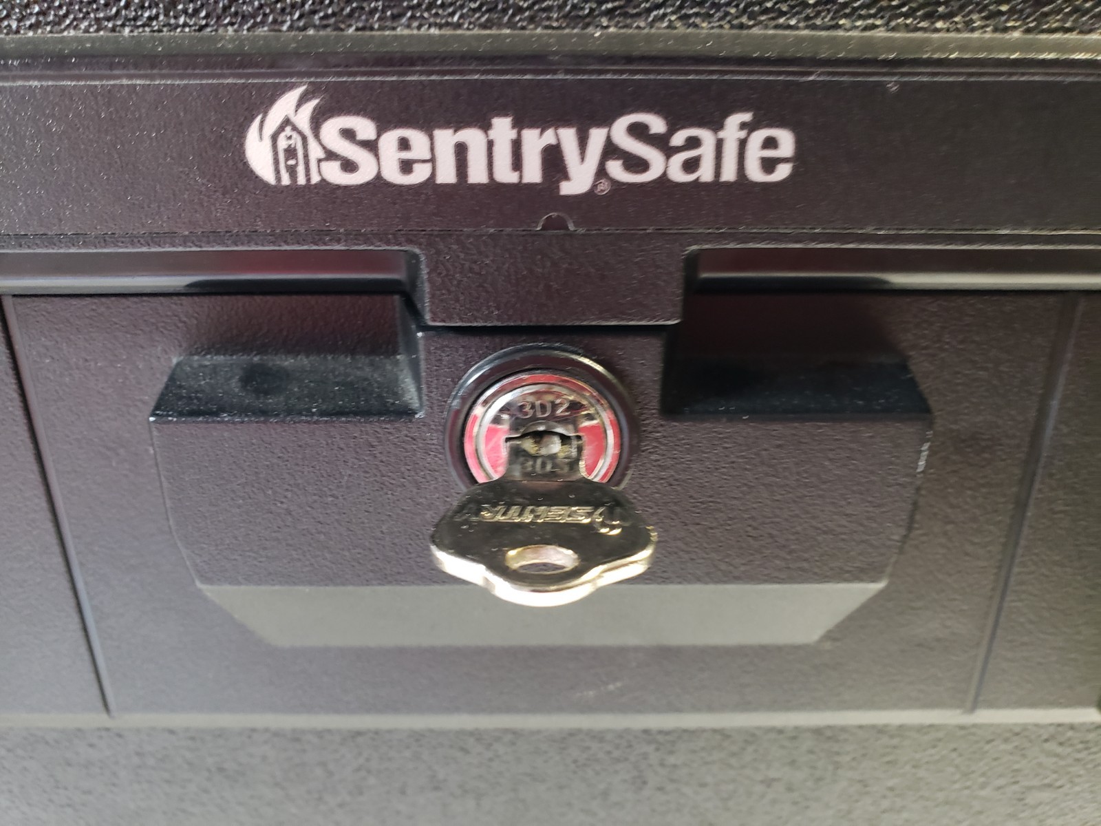 Sentry 1170 Fire Safe Security Box Chest Lockbox w/ Key Fireproof Black