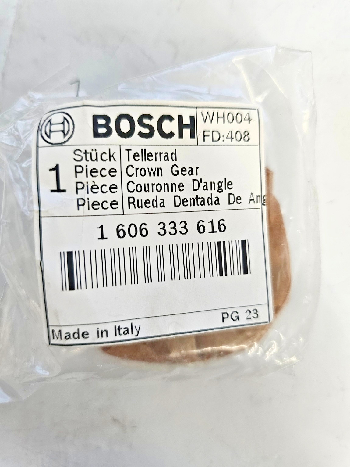 New Genuine Bosch 1606333606 Crown Gear