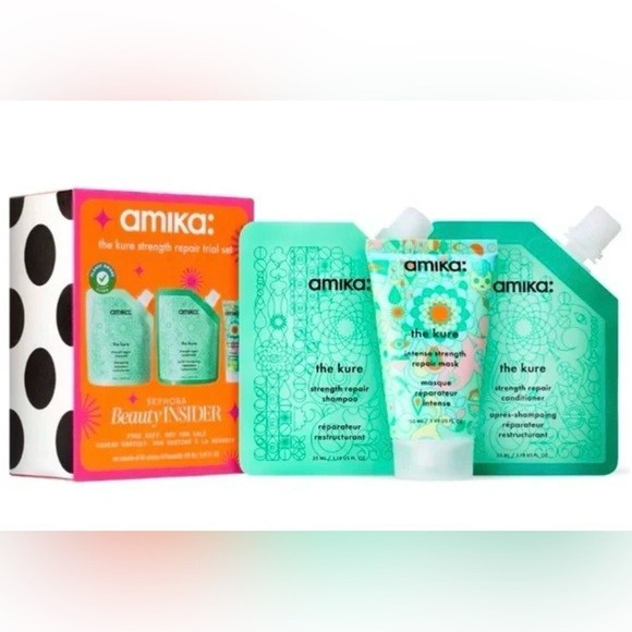 Amika The Kure Strength Repair Trial Set - Sephora Beauty Insider~New In Box!