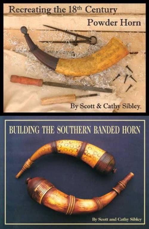 2 BOOKS Recreating 18th Century Powder Horn + Building the Southern Banded Horn