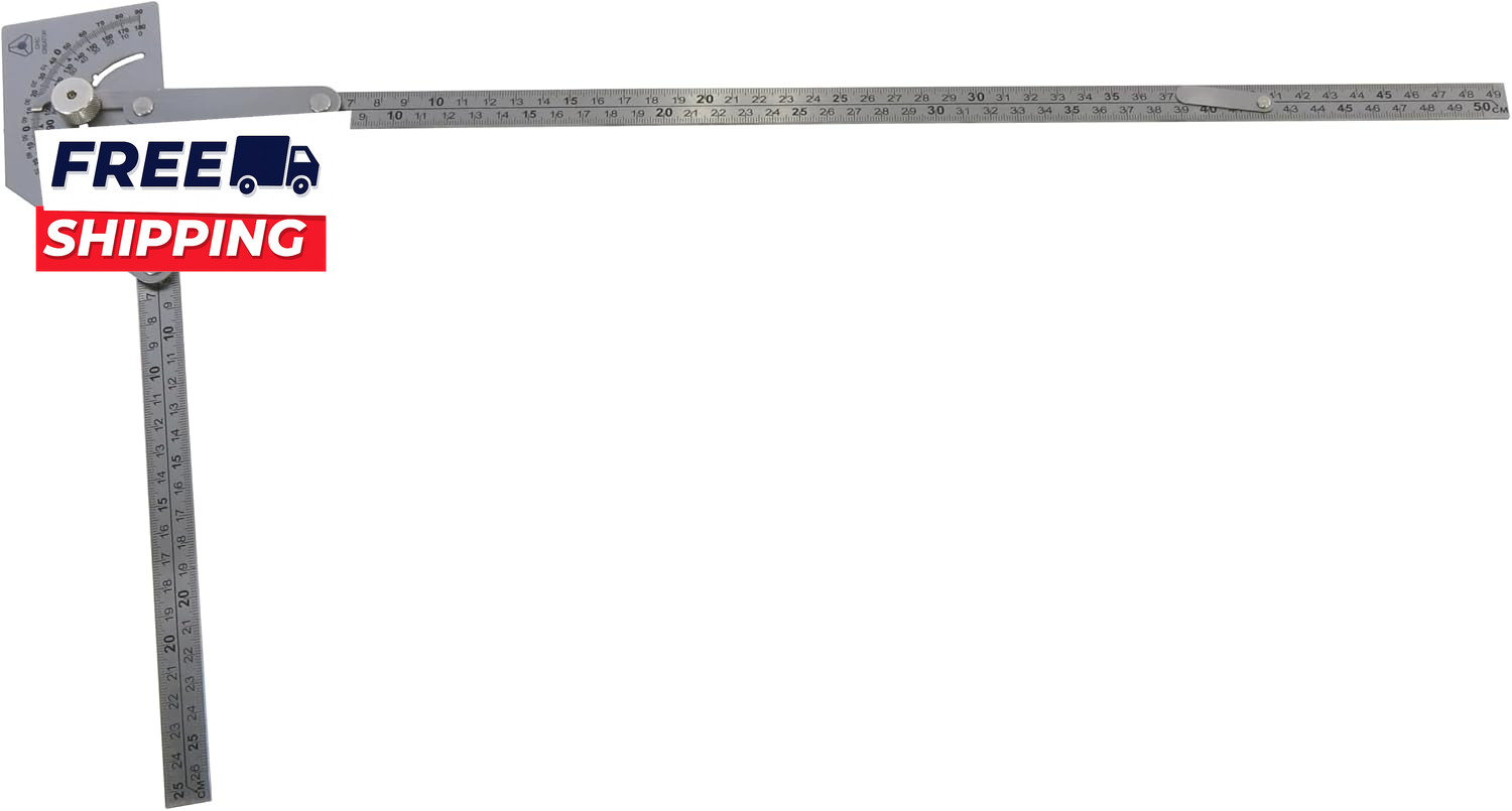 Angle Finder IV Stainless Steel Protractor 0-180 Degrees Measures inside