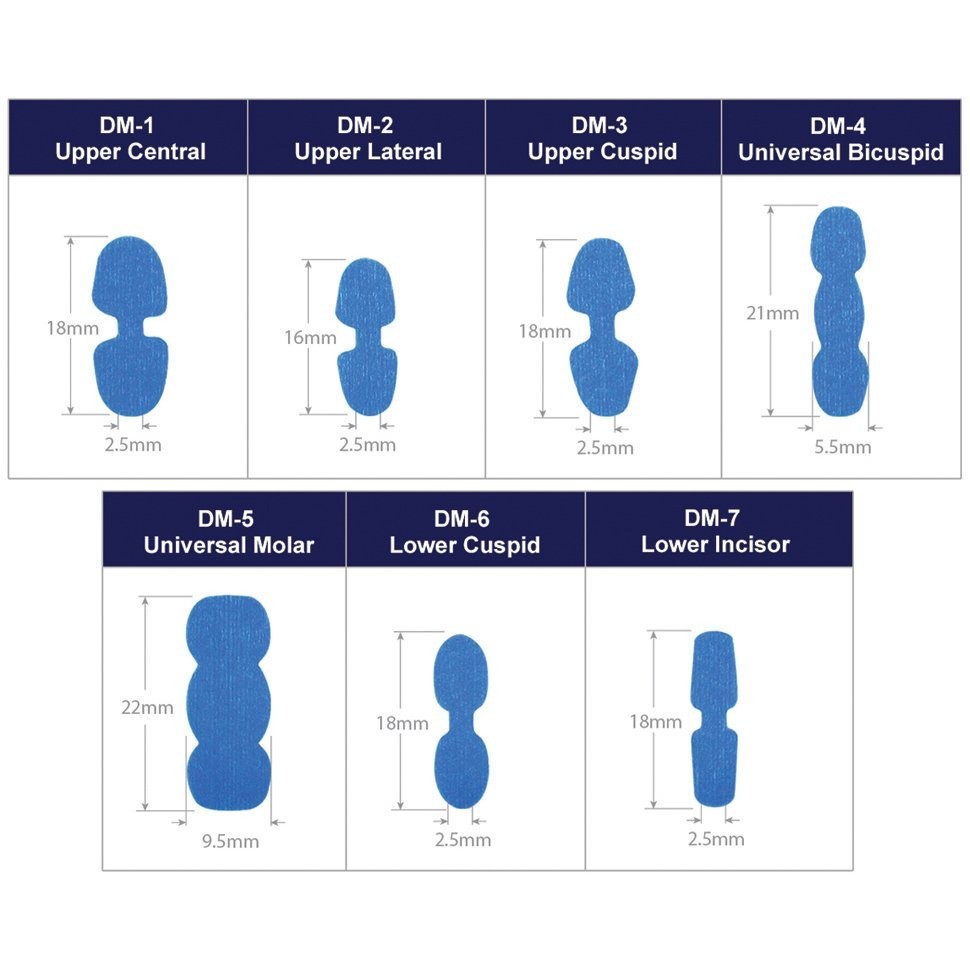 Denture Cone Beam Skin Markers, 9 Styles