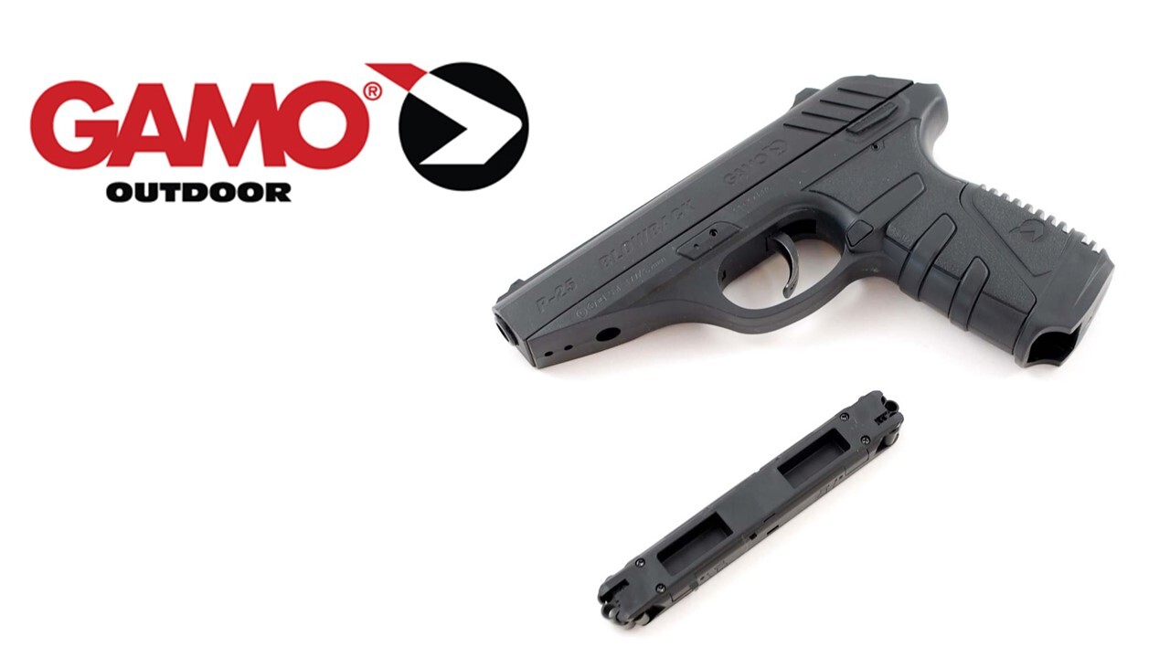 Gamo P-25 Blowback CO2 Powered Semi Auto Air Pistol .177 Caliber Pellet 450 fps
