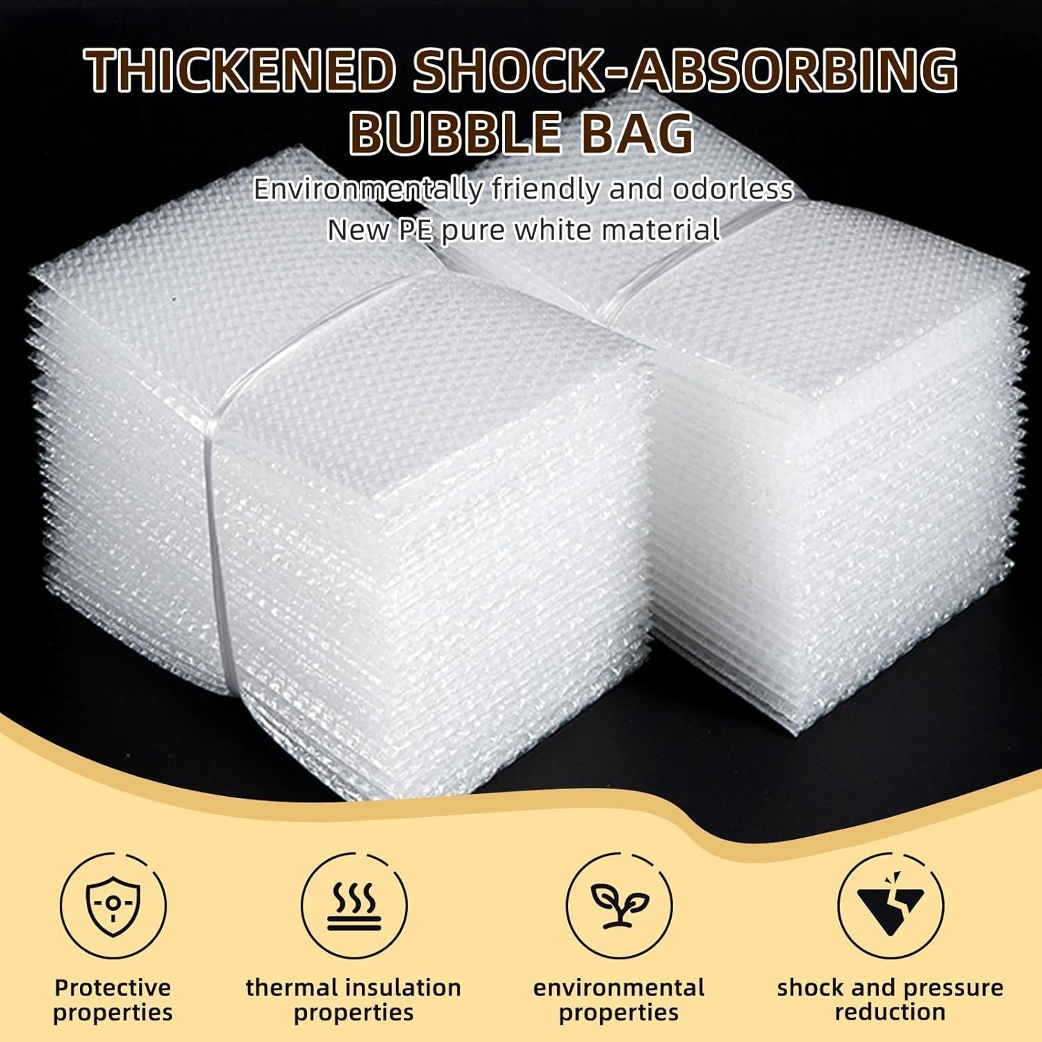 Protective Bubble Wrap Pouches, 50 Pack 12x14'' - Easy & Cost-Effective Shipping