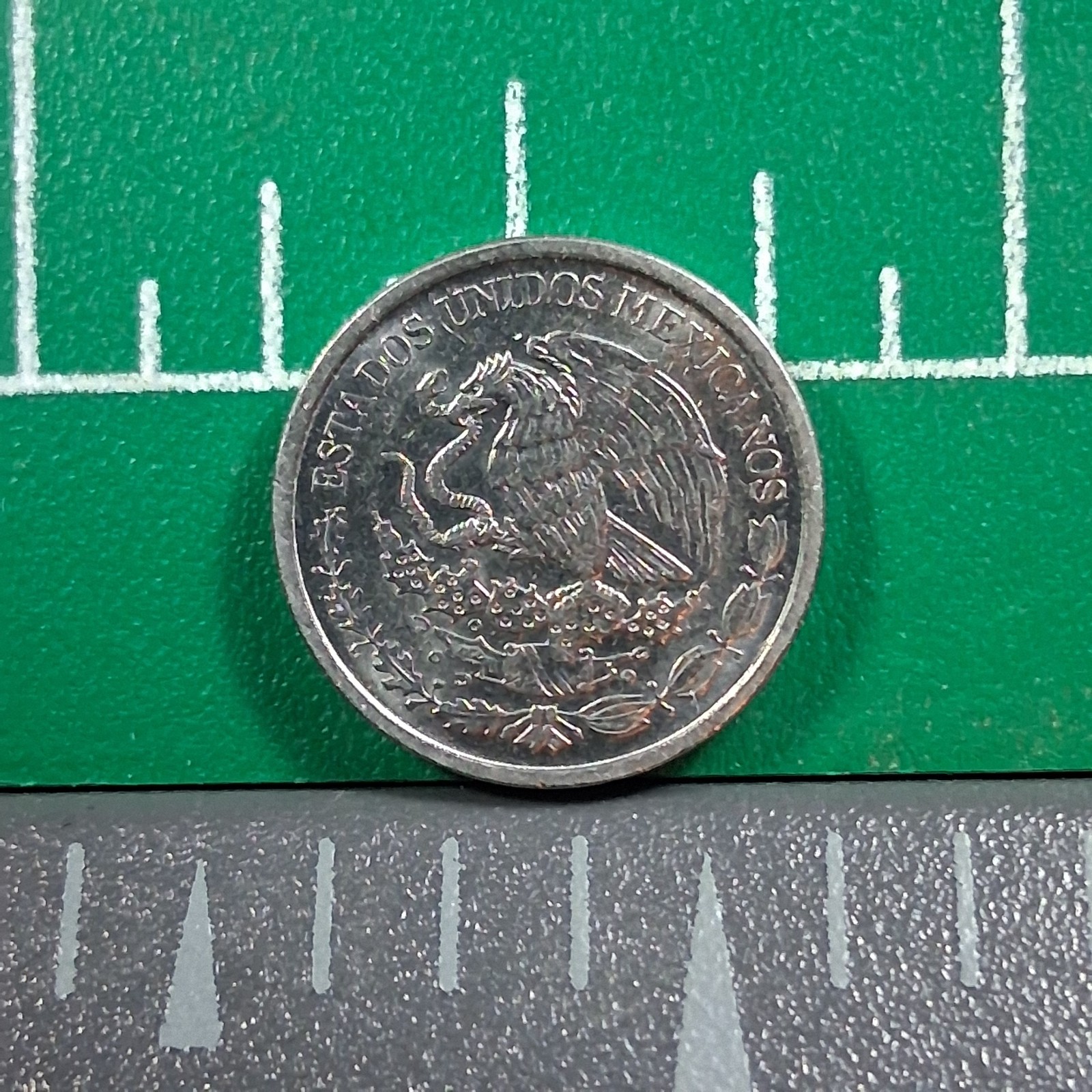 2012-M Mexico 10 Centavos Coat of Arms / Aztec Sun Stone Stainless Steel Coin