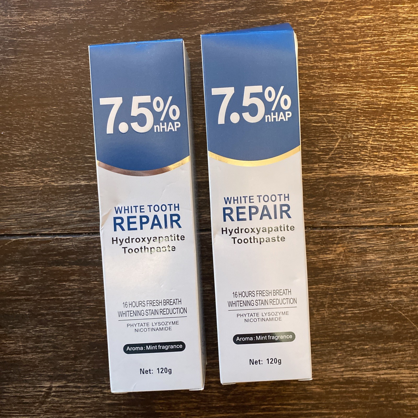 Croent 7.5% nHAP White Tooth Repair Hydroxyapatite Toothpaste Lot Of 2 NEW