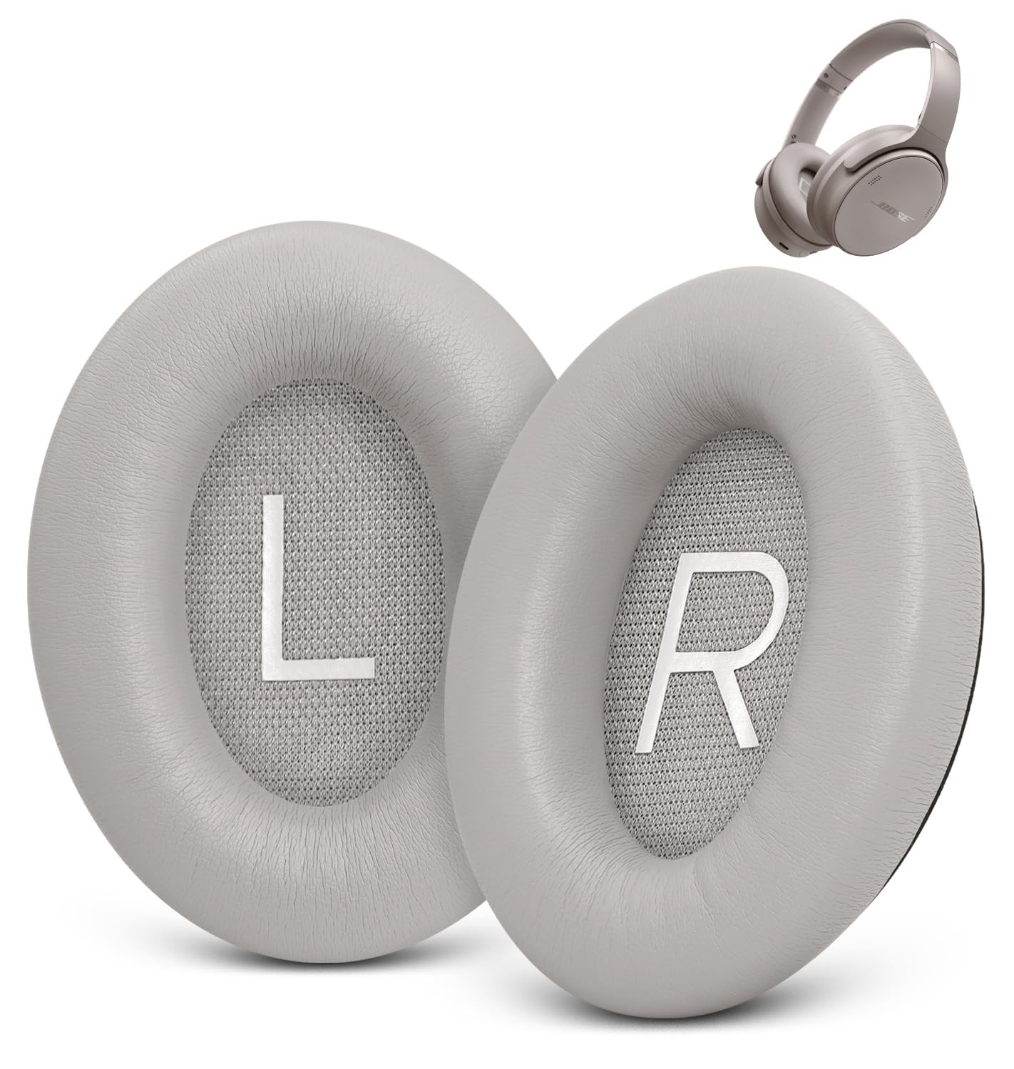 Ear Pads Repair Protein Leather Memory Foam Cushion Bose QC45 QC SE Headphones