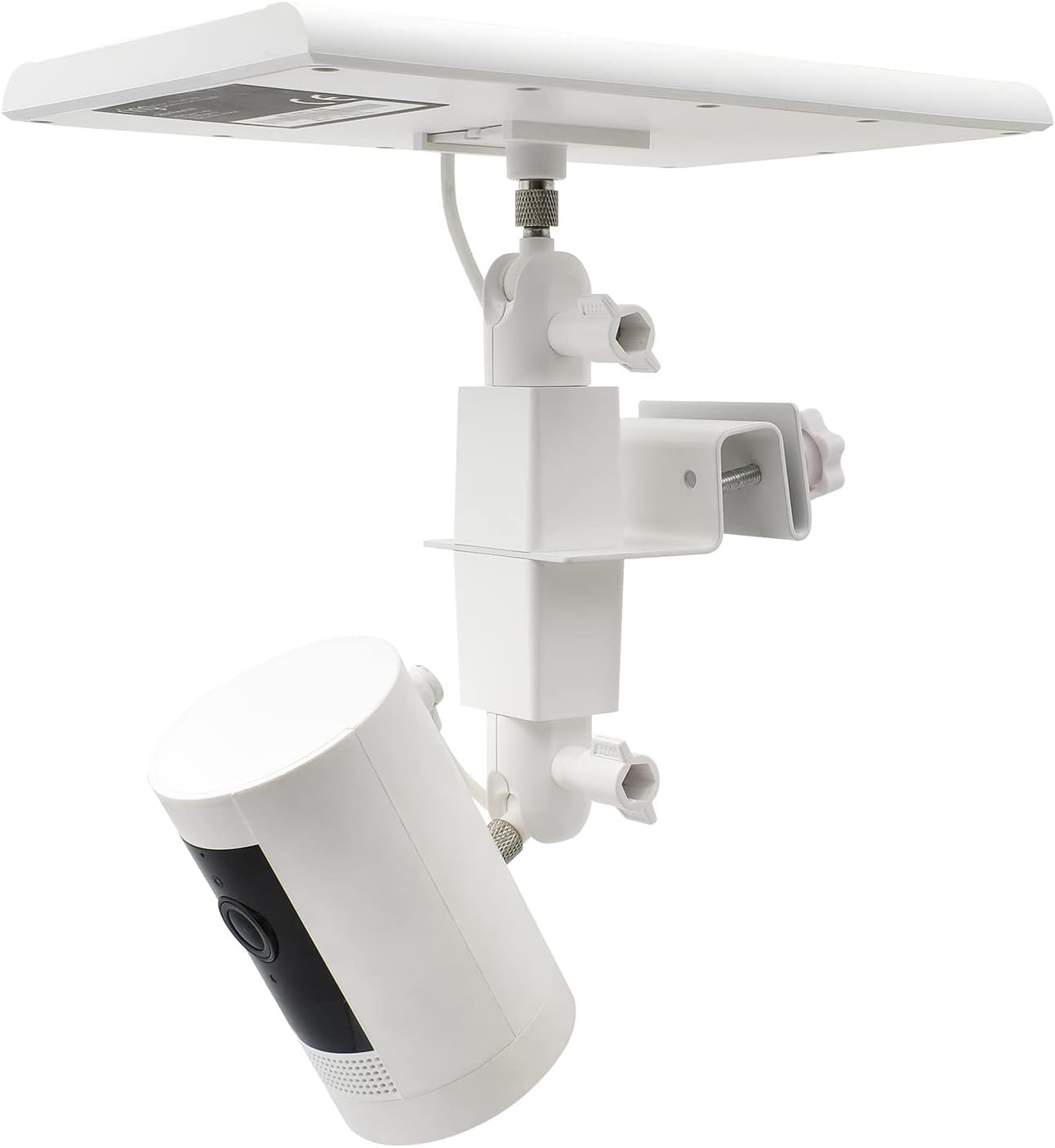2-In-1 Gutter Mount for R-Ing Solar Panels and Cameras, White