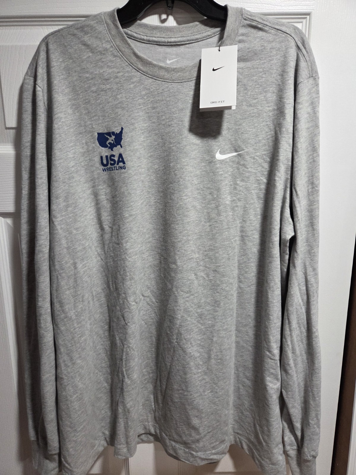 Official USA Wrestling Nike Dri-Fit Long Sleeve Tee 2024 Fargo Nationals 2XL NWT