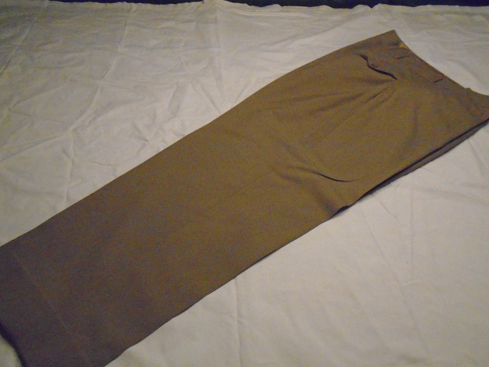 1948 US Military Army Officer's Regulation Trousers Vintage Dress Tan Pants D-38