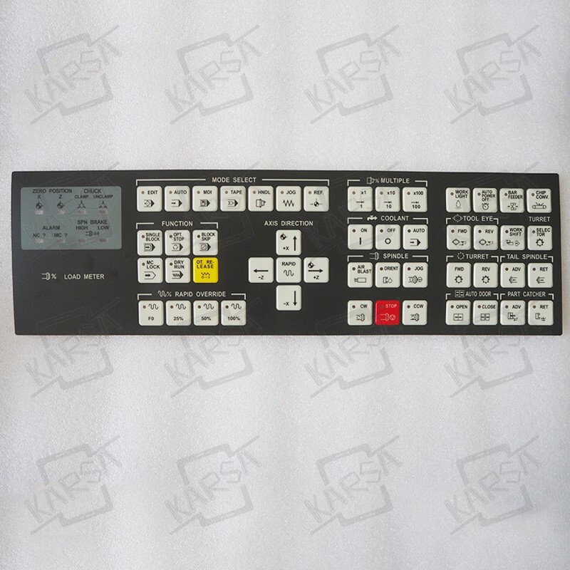 operator panel film Button cover membrane keypad for DMC Kia CNC machine tool