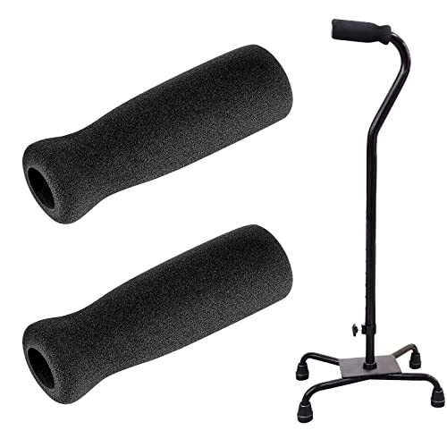 2Pcs Heavy Duty Foam Cane Handle Grip Replacement for Standard Sized Offset Cane