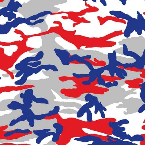 Carolina Creative Bandanna (Patriotic Camouflage) 22" x 22" USA America