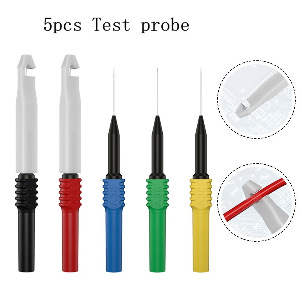 Test Probe Multimeter Tools 30-60V/30A 4mm AC/DC Head/Needle Insulated