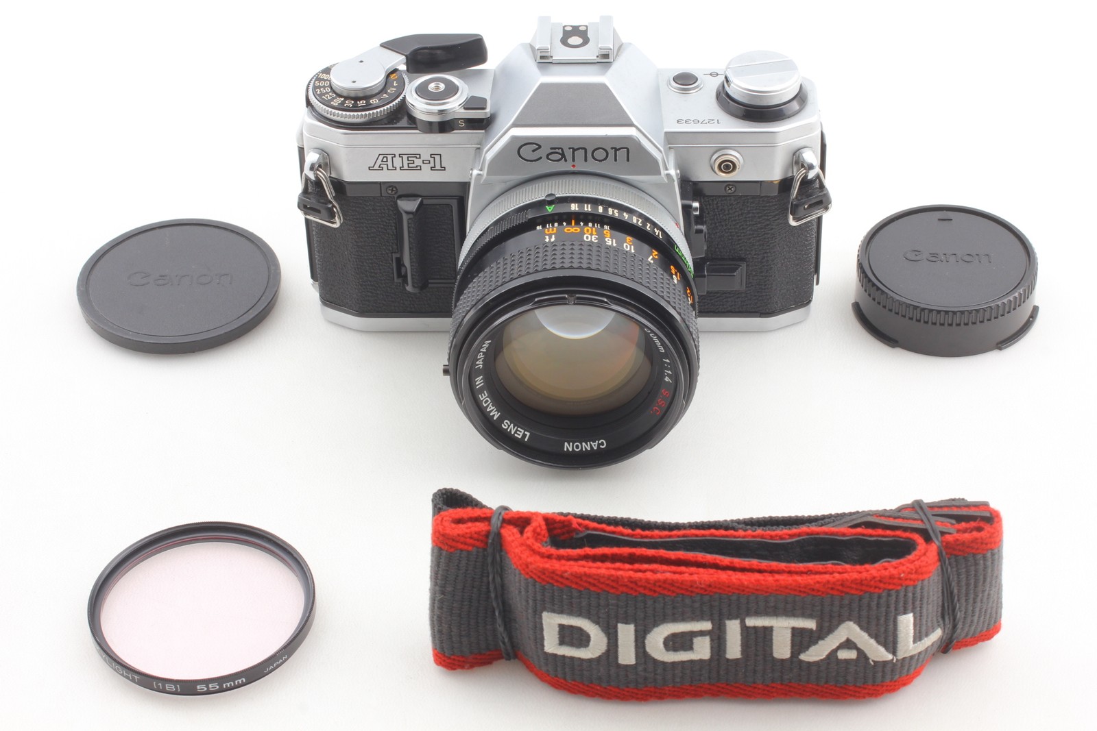 [Near MINT] Canon AE-1 35mm Film Camera FD 50mm F/1.4 S.S.C SSC Lens From JAPAN