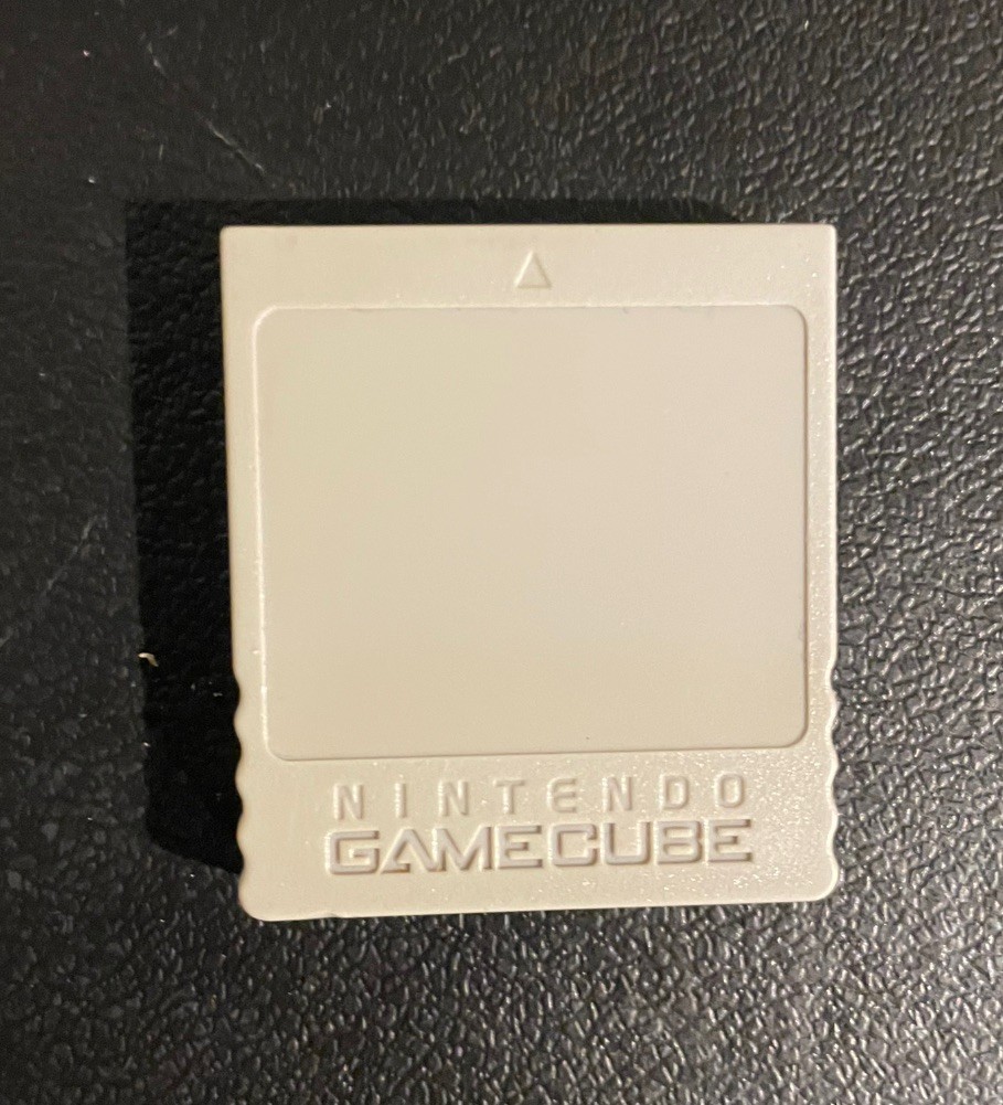 Official Nintendo Gamecube Memory Card  DOL-008 Genuine Grey OEM Tested Working