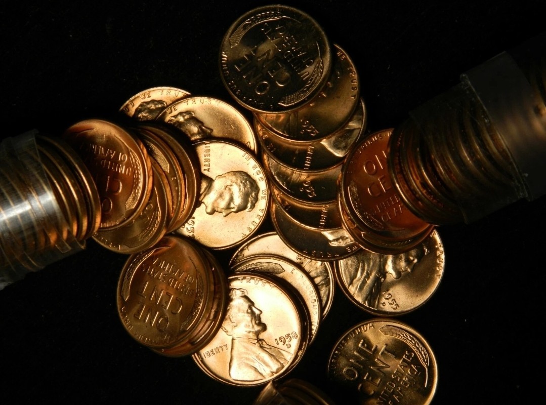 1 Roll BU Wheat Cent Penny Coin Set Estate Lot, Lincoln 50 Coins