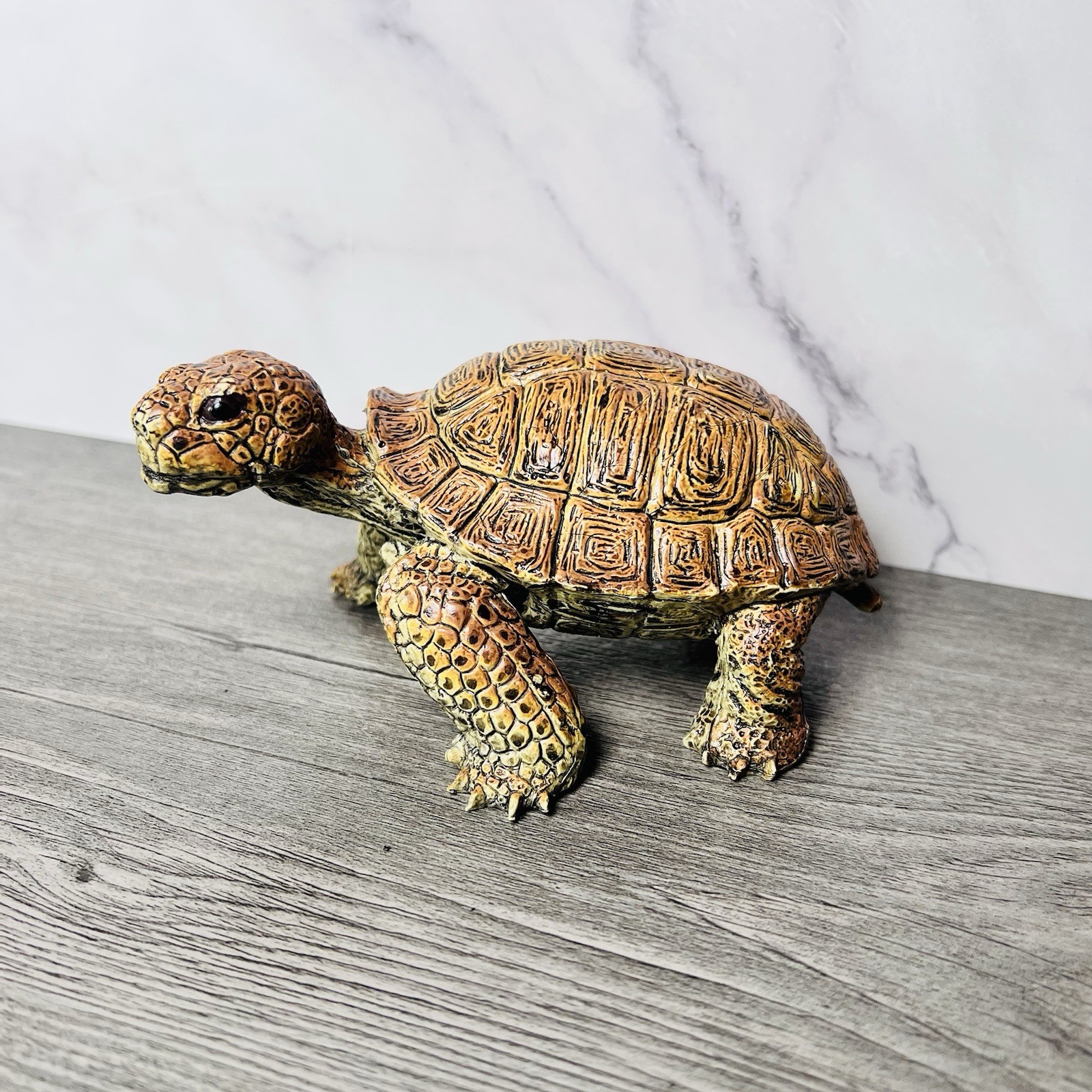 Vintage Tortoise Turtle Figure AAA 5” Safari Zoo Animal Planet Reptile Toy