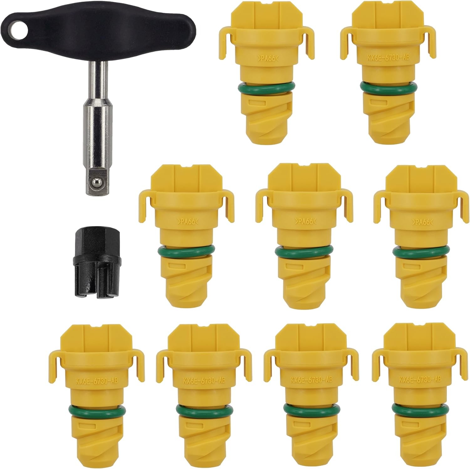 11 Pack Oil Drain Plug Fit for 2011-2024 Ford F-150 F150 Mustang Bronco Edge Exp