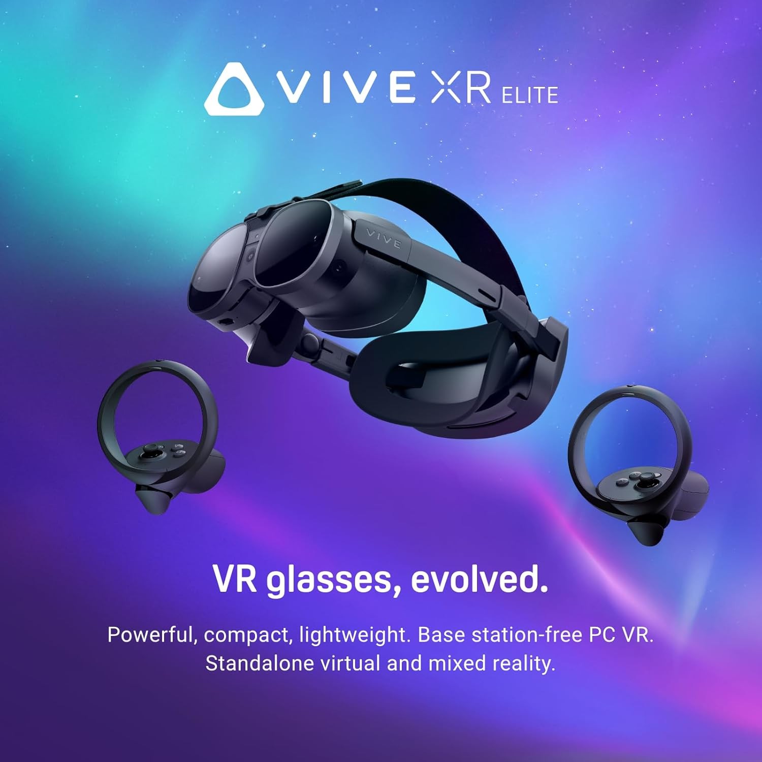 HTC Vive XR Elite Virtual Reality Headset with Deluxe Pack and VR Controllers