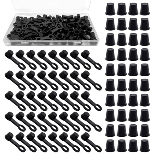 80 Pcs 2 Types Rubber Automotive Brake Bleeder Screw Cap Grease Fitting Cap