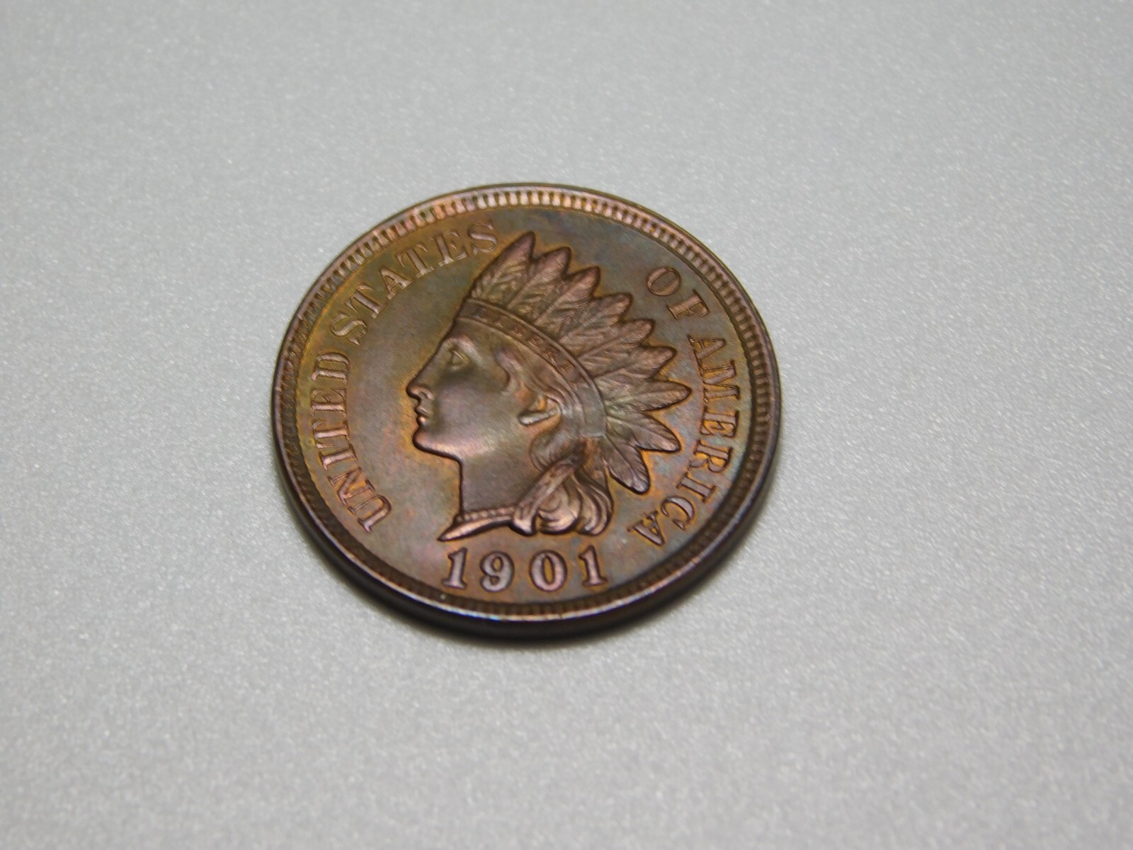 OLD US COIN 1901 INDIAN HEAD CENT PENNY