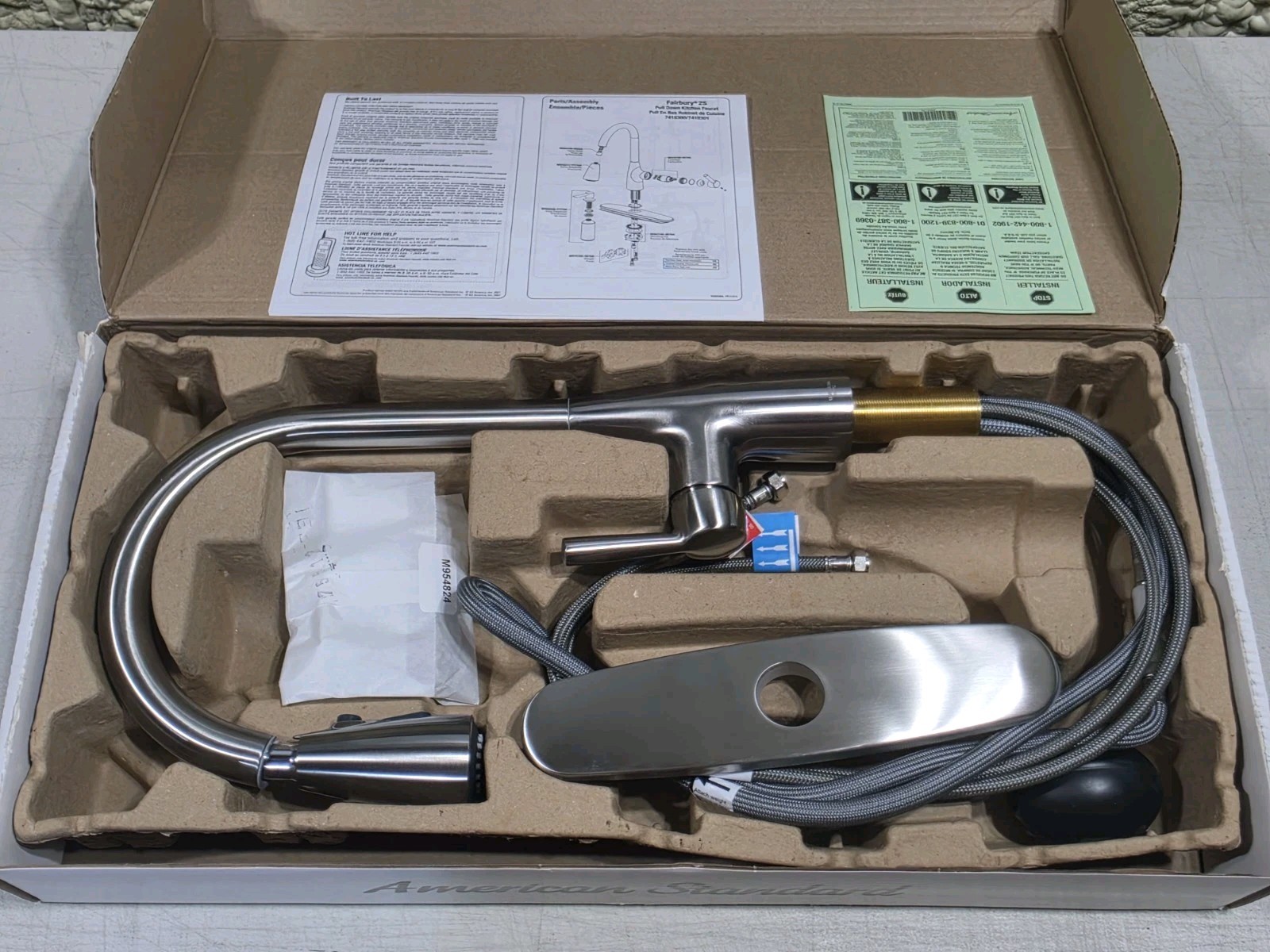American Standard Fairbury Single-Handle Pull-Down Sprayer Kitchen Faucet -...