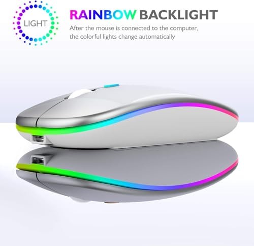 Wireless Bluetooth Mouse for MacBook Silver