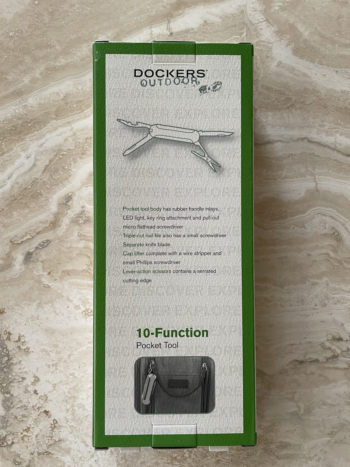 Dockers Outdoors 10-Function Pocket Tool Survival Multi-tool