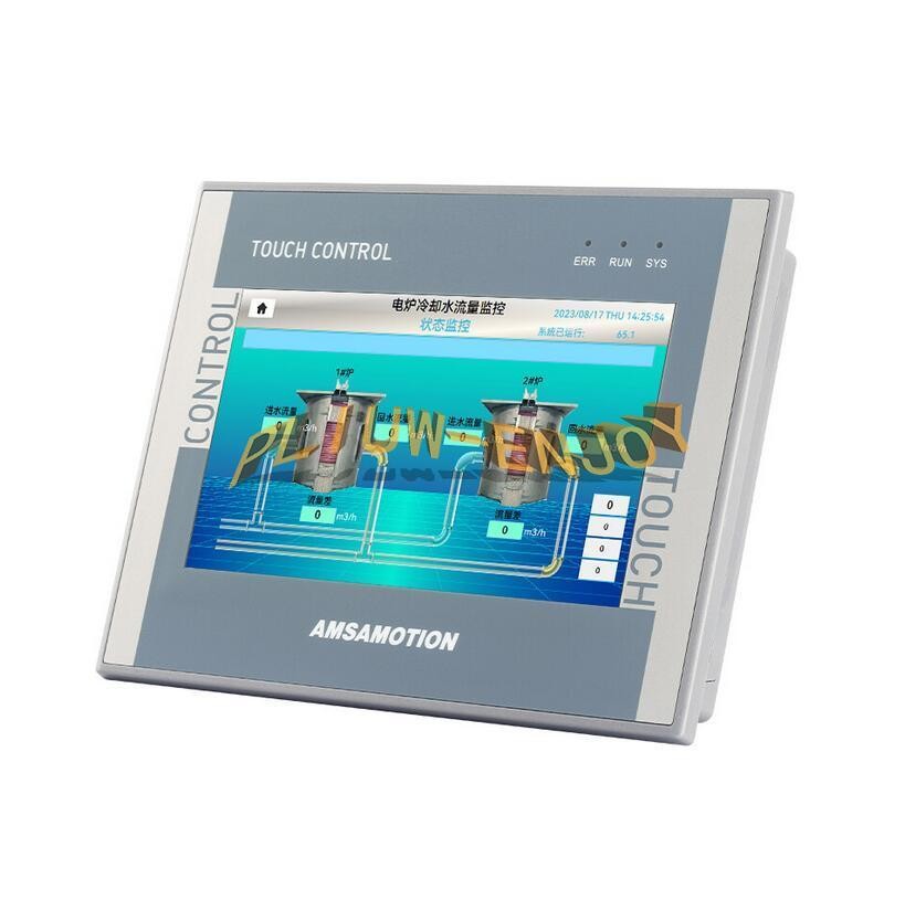 AMSAMOTION 7 Inch HMI PLC All-in-One FX3U Ethernet AMX-HM7A-32MR Touch screen